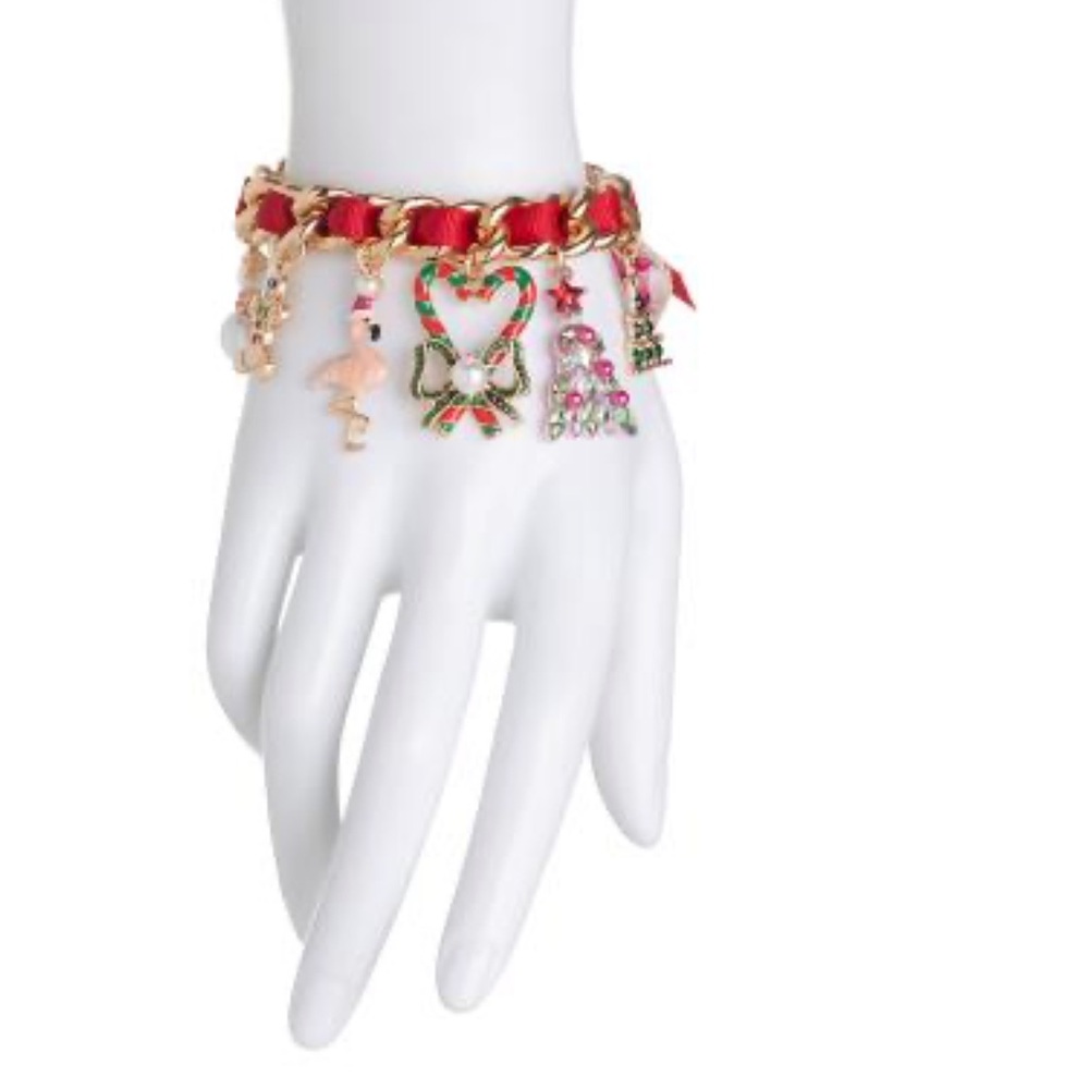 Betsey Johnson Festive Holiday Charm Bracelet - Picture 7 of 7